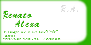 renato alexa business card